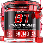 Premium Select Nutrition Vitamin B1 Gummies 500mg front view