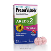 PreserVision AREDS 2 Formula Eye Vitamin 60 chewable tablets front view