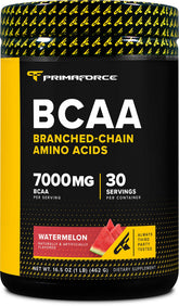 Primaforce Watermelon BCAA Powder front view with packaging