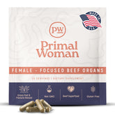Primal Woman Beef Liver Capsules 60 Count front view