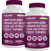 PrimeMD Hawthorn Berry Supplement front view with label