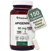 PRISTINE'S Apigenin 50mg capsule bottle front view