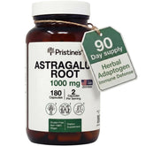 PRISTINE'S Astragalus Root Extract 1000mg vegan capsules front view