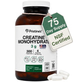 PRISTINE'S Creatine Monohydrate 3000MG supplement front view