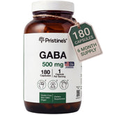 PRISTINE'S GABA 500mg Capsules bottle front view
