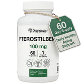 PRISTINE'S Pterostilbene 100mg capsules front view
