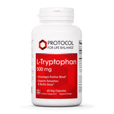 PROTOCOL FOR LIFE BALANCE 5-HTP Supplement front view with 60 capsules