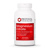 PROTOCOL FOR LIFE BALANCE Magnesium Citrate 400mg softgels front view