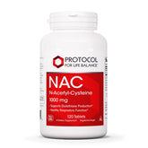 PROTOCOL FOR LIFE BALANCE N-Acetyl-Cysteine 1000mg supplement front view
