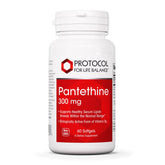PROTOCOL FOR LIFE BALANCE Pantethine 300mg Softgels front view