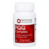 PROTOCOL FOR LIFE BALANCE PQQ Complex 20mg 60 Veg Capsules front view