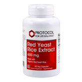 PROTOCOL FOR LIFE BALANCE Red Yeast Rice Supplement 1200mg front view
