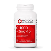 PROTOCOL FOR LIFE BALANCE Vitamin C & Zinc Supplement front view