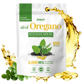 Puouoo Oregano Oil & Black Seed Oil Softgels front view