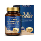 PURAVITA Magnesium Complex 12 in 1 700mg vegan capsules front view