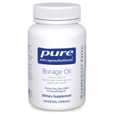 Pure Encapsulations Borage Oil 1000mg softgels front view