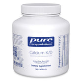 Pure Encapsulations Calcium K/D 400mg 60 Capsules front view