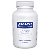 Pure Encapsulations Choline Bitartrate 275mg vegan capsules front view