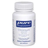 Pure Encapsulations Chromium Picolinate 200mcg supplement front view