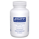 Pure Encapsulations L-Glutamine 850mg supplement front view