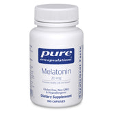 Pure Encapsulations Melatonin 20 mg 180 Capsules front view
