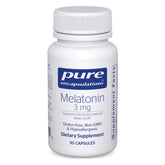 Pure Encapsulations Melatonin 3 mg 30 Capsules front view