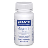 Pure Encapsulations Melatonin 3 mg 60 Capsules front view