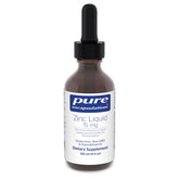 Pure Encapsulations Zinc Liquid Supplement 15mg front view
