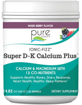PURE ESSENCE LABS Calcium Magnesium Vitamin D3 K2 Supplement front view