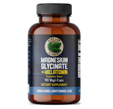 Pure Lab Vitamins Magnesium Glycinate with Melatonin 90 vegan capsules front view