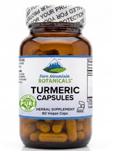 Pure Mountain Botanicals Turmeric Supplement bottle front view