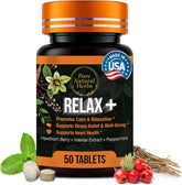Pure Natural Herbs Valerian Root & Hawthorn Calm Supplement front view
