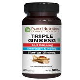 PURE NUTRITION NATURAL TREASURES Ginseng Supplement front view