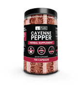 PURE ORIGINAL INGREDIENTS Cayenne Pepper Capsules front view