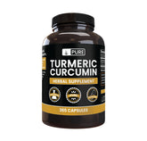 PURE ORIGINAL INGREDIENTS Turmeric Curcumin 365 Capsules front view