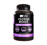PURE ORIGINAL INGREDIENTS Valerian Root Capsules bottle front view