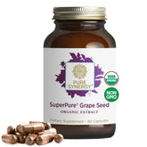 PURE SYNERGY Grape Seed Extract 60 Capsules front view