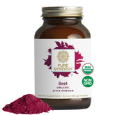 PURE SYNERGY Organic Beet Juice Powder 6.4oz front view