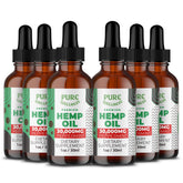 Pure Wellness Organic Hemp Seed Oil 30,000mg front view with peppermint flavour
