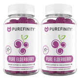 PUREFINITY Elderberry Gummies front view with packaging