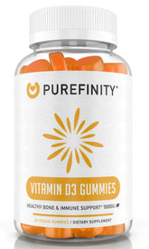 PUREFINITY Vitamin D3 Gummies 5000 IU front view packaging