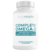 PUREHEALTH RESEARCH Omega-3 Fish Oil Softgels front view