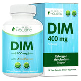 Purely Holistic DIM 400mg Extra Strength Capsules front view