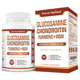 Purely Optimal Glucosamine Chondroitin MSM bottle front view