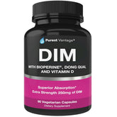 Purest Vantage DIM Supplement 250mg 90 Capsules front view