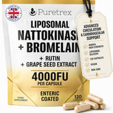 PURETREX Multi-Enzymes Supplement 4000 FU Nattokinase front view