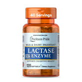 Puritan's Pride Lactase Enzyme Formula 375mg front view