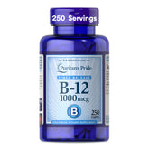 Puritan's Pride Vitamin B-12 1000mg 250 Tablets front view