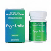 Puur Smile Oral Probiotic Lozenges packaging front view