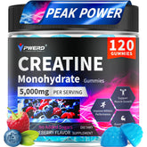 PWERD Creatine Monohydrate Gummies 5000 mg bottle front view